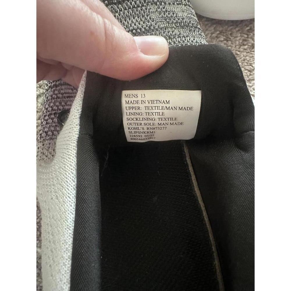 Men's Black and White Gradient Knit Sneakers - Picture 6 of 6